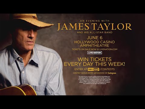 James Taylor performing at Hollywood Casino Amphitheatre next summer