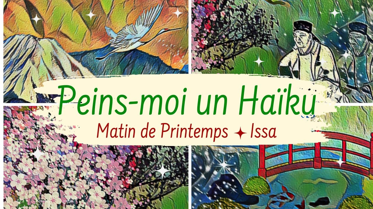 Poème audio illustré. Matin de Printemps. Issa Kobayashi. Haïku du