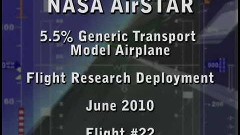 NASA AirSTAR full stall with subscale large transport