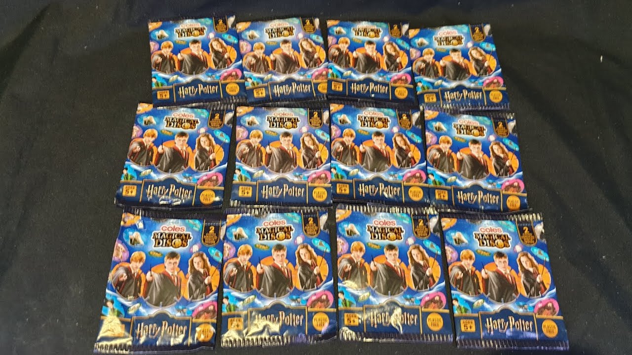 Unboxing: 12 Coles Harry Potter Magical Discs Blind Bag Mystery