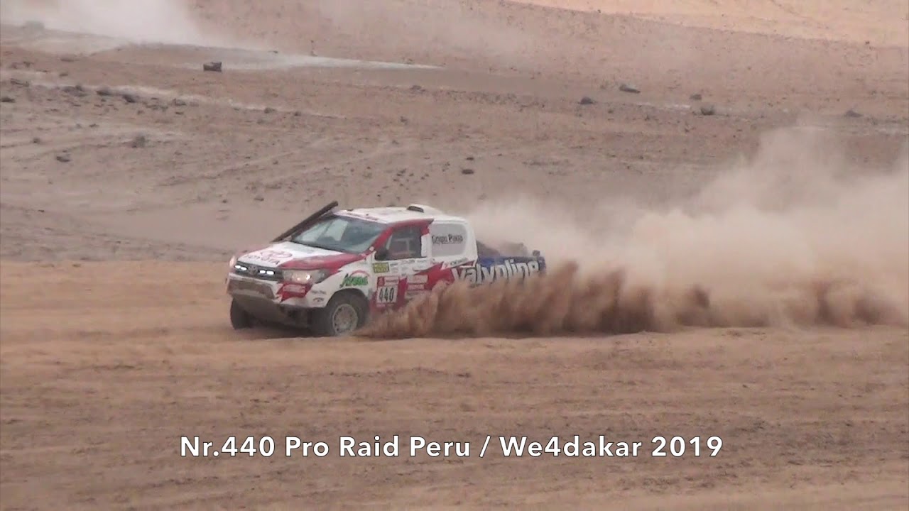 Nr.440 Pro Raid Peru, Dakar Rally 2019. met Luis Alayza & Ive Bromberg.