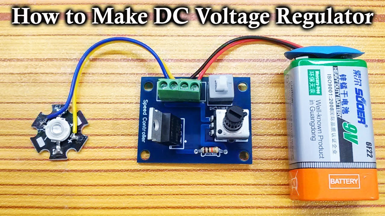 How to Make DC Voltage Regulator Electronics Science Project - YouTube