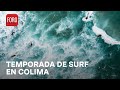 Temporada de olas gigantes en Colima atrae a surfistas - Expreso de la Mañana
