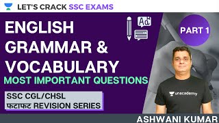 English for SSC [Most Important Questions] | English Grammar & Vocabulary for SSC CGL/CHSL/CPO