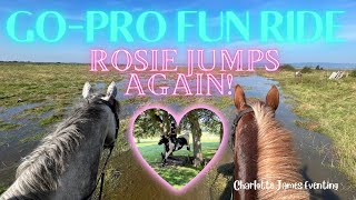 GOPRO FUN RIDE  Rosie makes her jumping comeback! || Charlotte James Eventing