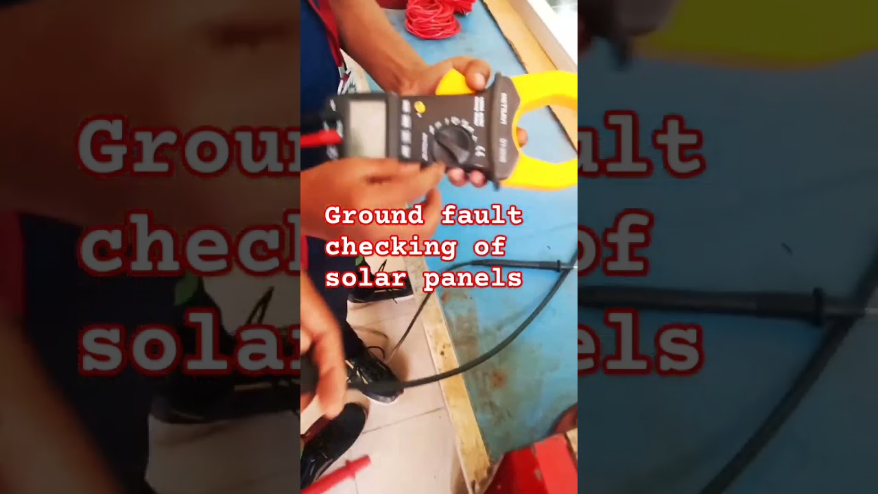 Ground fault Test of SOLAR panel 