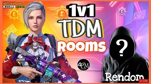 1v1 TDM Room Live | Unlimited Custom rooms | 1v1 TDM Live | Bgmi 1v1 TDM Live #bgmi