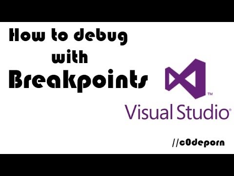 Video: Hvordan tilføjer du et breakpoint i Visual Studio 2017?