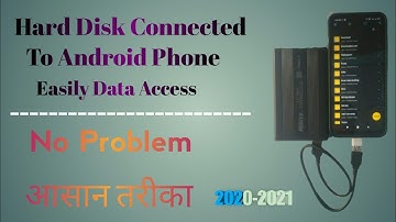 Hard Disk Connect To Android Mobile | हार्ड डिस्क को कैसे कनेक्ट कर अपने मोबाइल से | TG Technical Go