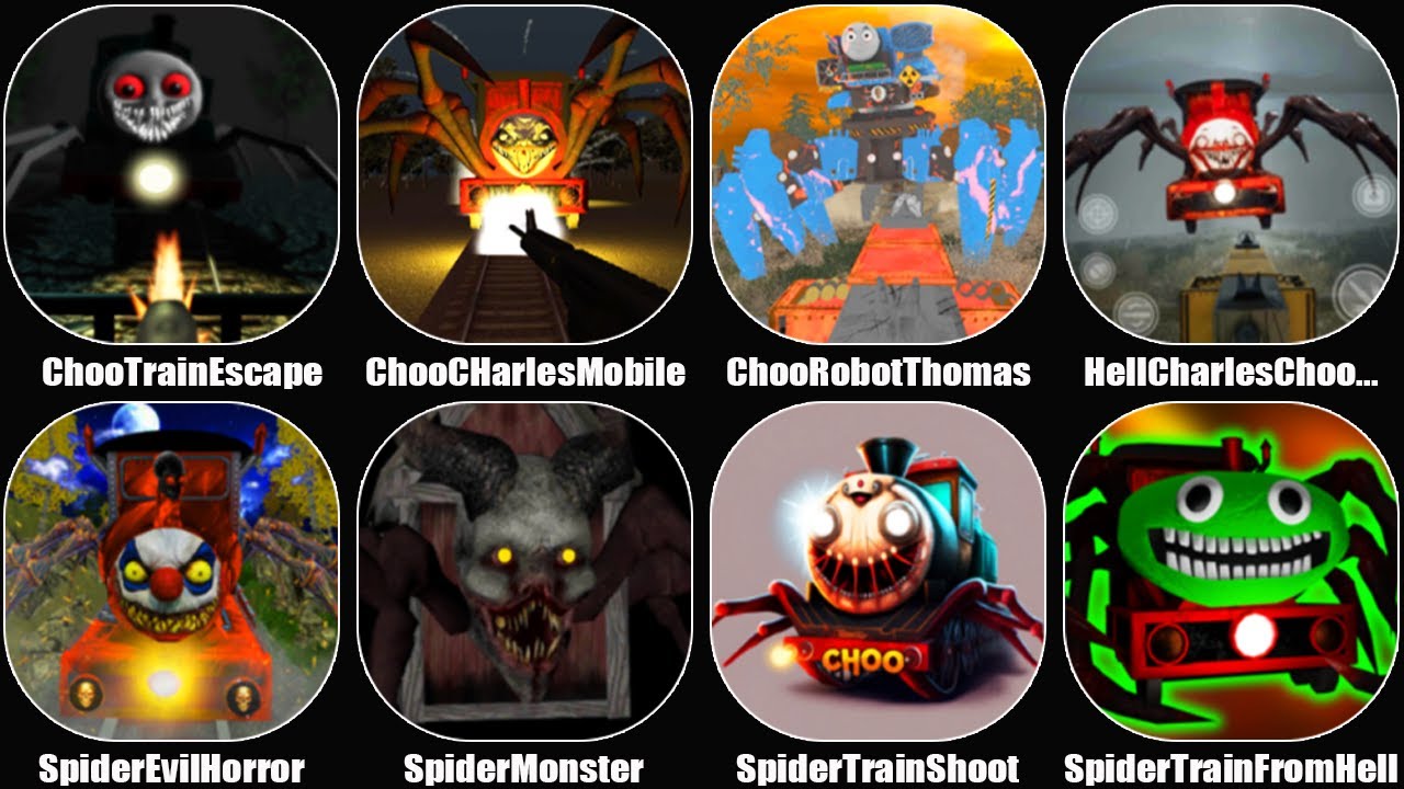 Choo Choo Charles Mobile,Spider Train,Choo Choo Train,Spider Evil Train Horror Game