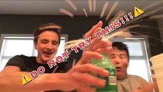 Banana and Sprite challenge!!!! (VOMIT ALERT)