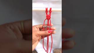 @howtomakesimple Macrame Berry Knot | how to tie berry knot,H2MS Macrame,Basic Macrame Knots #08