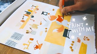 Real Time Paint With Me ✨ Hour Long Painting Video With Relaxing Music