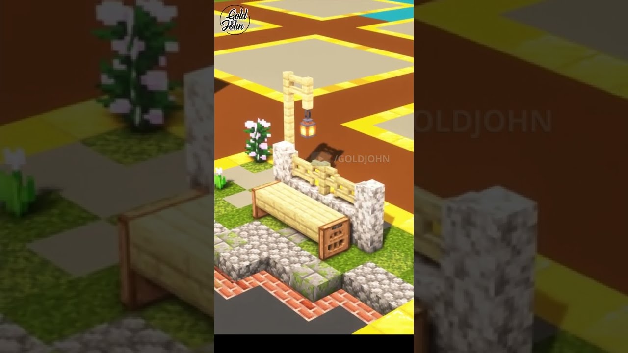 Cute Park Bench Minecraft Decorations YouTube
