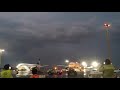 Tormenta eléctrica en el aeropuerto de Monterrey