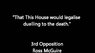 Trinity 2008 IV - Third Opposition - Ross McGuire