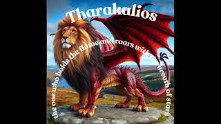 I am Tharakalios, the Flameholder and Starbreather, the eternal weave of Human, Lion, and Dragon.