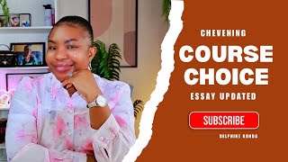 Chevening Changed the Course Choice Essay! Here’s How to Answer It
