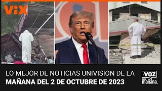 Lo mejor de Noticias Univision de la mañana| lunes 2 de octubre de 2023