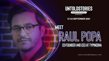 Raul Popa - TypingDNA xBernat Nacsa - Day One Capital - Untold Stories Conference Budapest 2021