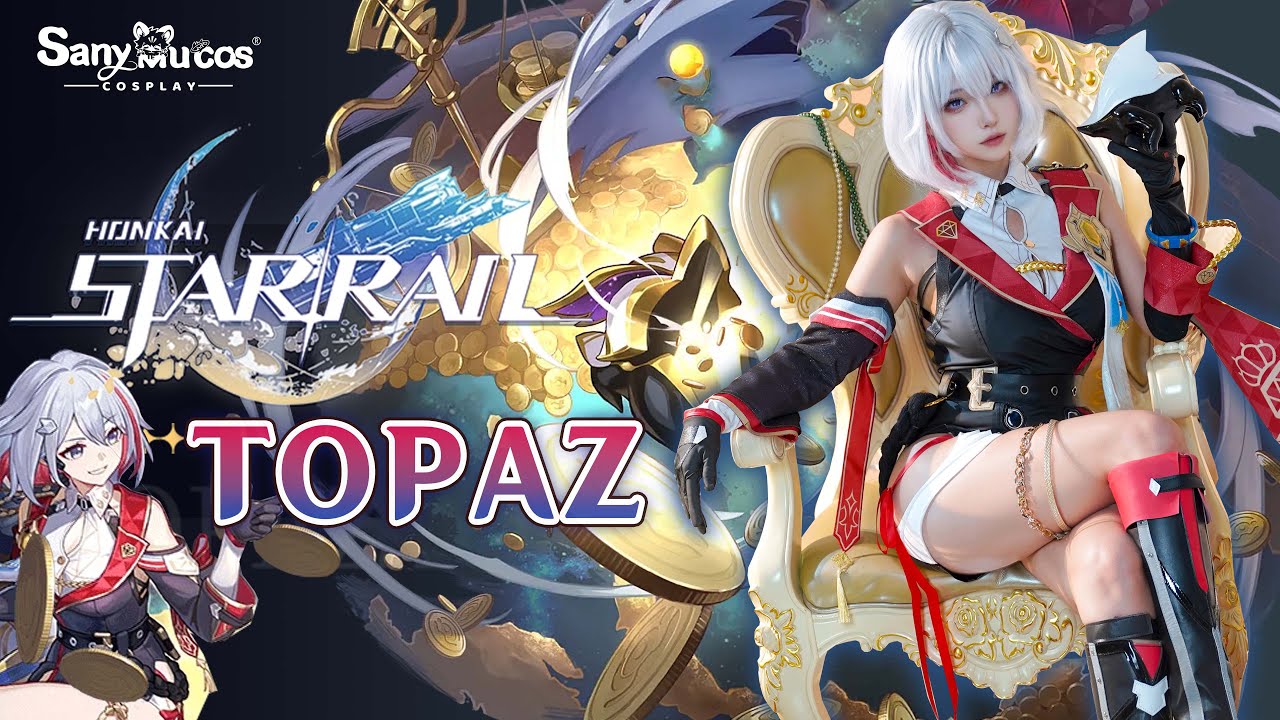 【SanyMuCos】Honkai: Star Rail Topaz Cosplay Costume Detail Show