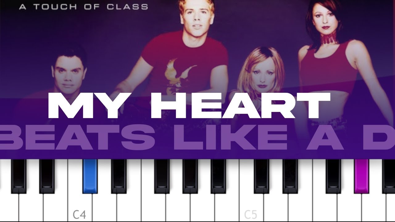 ATC - My Heart Beats Like A Drum (Dam Dam Dam) (piano tutorial)