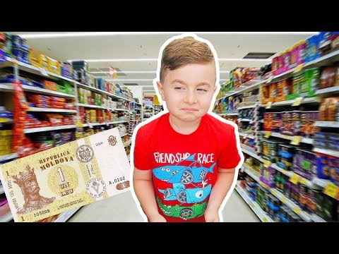 Alex si 1 Leu la supermarket