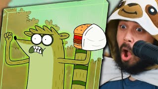 Мульт THE BEST BURGER IN THE WORLD Regular Show Reaction