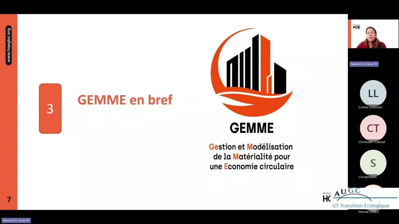 GT Transition Ecologique de l'AUGC  - Webinaire 3 Alliance HQE - GBC06 02 2026)