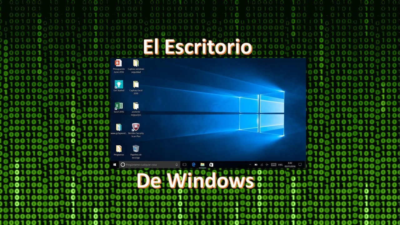 ESCRITORIO DE WINDOWS - YouTube