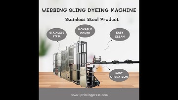 Cost-effective Stainless Steel Pigment Webbing Sling Continuous Dyeing Machine