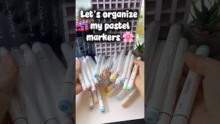 Organizing My Pastel Markers 🎨✨ | Satisfying Art Organization #asmr