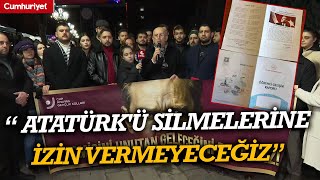 Chpden Meb Önünde Öğrenci Gelişim Raporu Eylemi Atatürkü Silmelerine Izin Vermeyeceğiz
