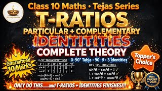 T ratios of particular angles🥶 , Complementary Angles & Trigonometric Identities🤯 | Tejas Series-22🤩