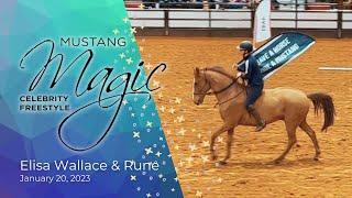 2023 Mustang Magic Celebrity Freestyle  Elisa Wallace & Rune