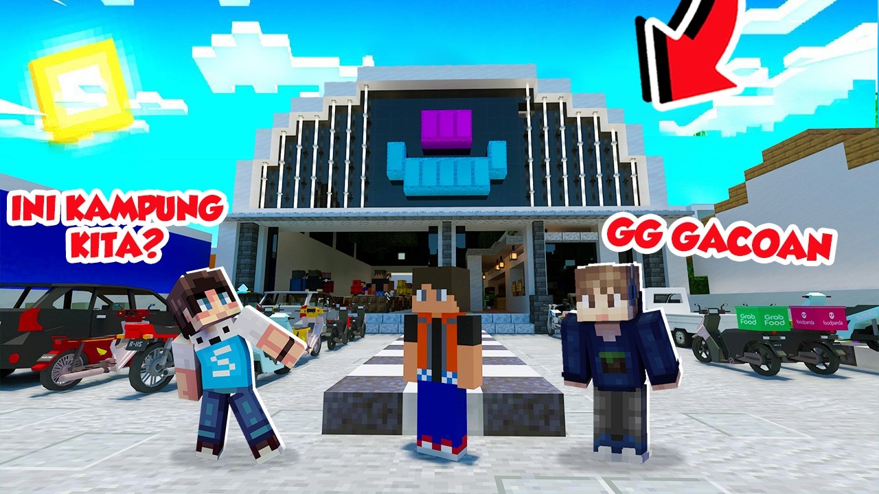 KITA MUDIK DI MINECRAFT TAPI KAGET KAMPUNGNYA BEGINI!!!!!!