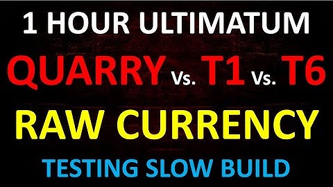 1 Hour Farming Quarry T1 T6 Maps | Farm Ultimatum vs Full Map with SLOW BUILD | PoE 3.14