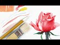 Watercolor techniques with brushes