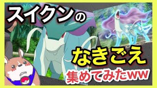 【アニポケ】スイクンがカッコ良すぎるのでひたすらなきごえシーンを集めてみたww【新無印】【スイクン】【なきごえ】【ポケモン剣盾】