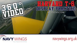 Harvard T-6 Display Practice at Yeovilton a 360° Cockpit View!