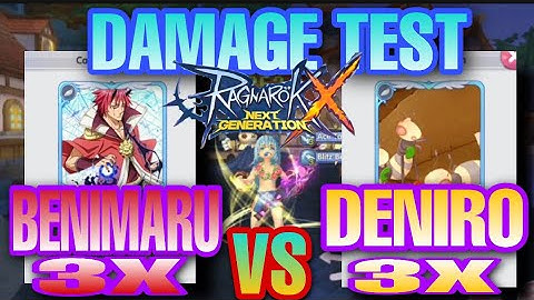 ROX BENIMARU CARD 3X VS DENIRO CARDS 3X [ Damage Test / WORTH IT ??? ] Ragnarok X Next Generation