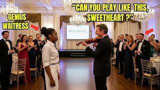 Billionaire Forced the Black Waitress to Play Violin as a Joke—Her First Note Silenced the Roo