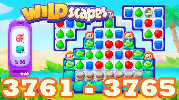 Wildscapes Level 3761 - 3765 HD Walkthrough 3 match puzzle | android | 3712 | 3713 | 3714 | IOS
