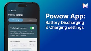 Master your battery: Discharge & Charge Settings on the Powow App #solarapp screenshot 5