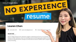 How to Make a Resume With No Job Experience | Resume Tips and Free Template screenshot 2