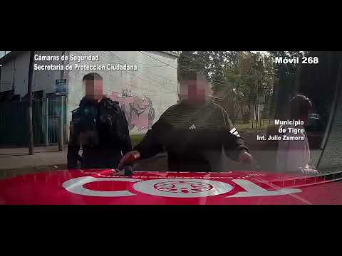 Benavídez: cámaras del COT permitieron detener a dos personas acusadas de vender drogas en la calle