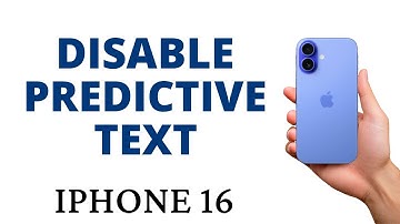 How to DISABLE the PREDICTIVE TEXT on the iPHONE 16!