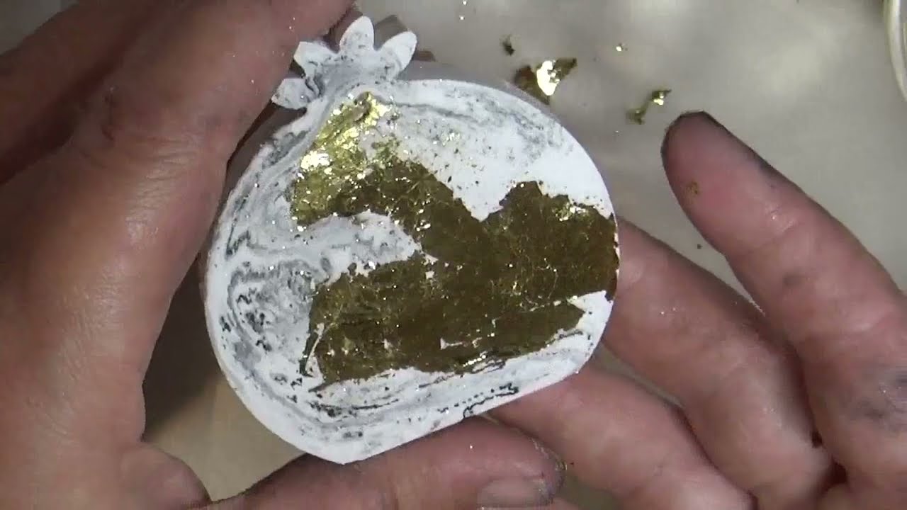 Φύλλα Χρυσού Εφαρμογή σε πορσελάνη