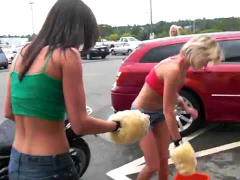 Bikini Bike Wash/GoGoPromo Girls at HArley Davidson Renton