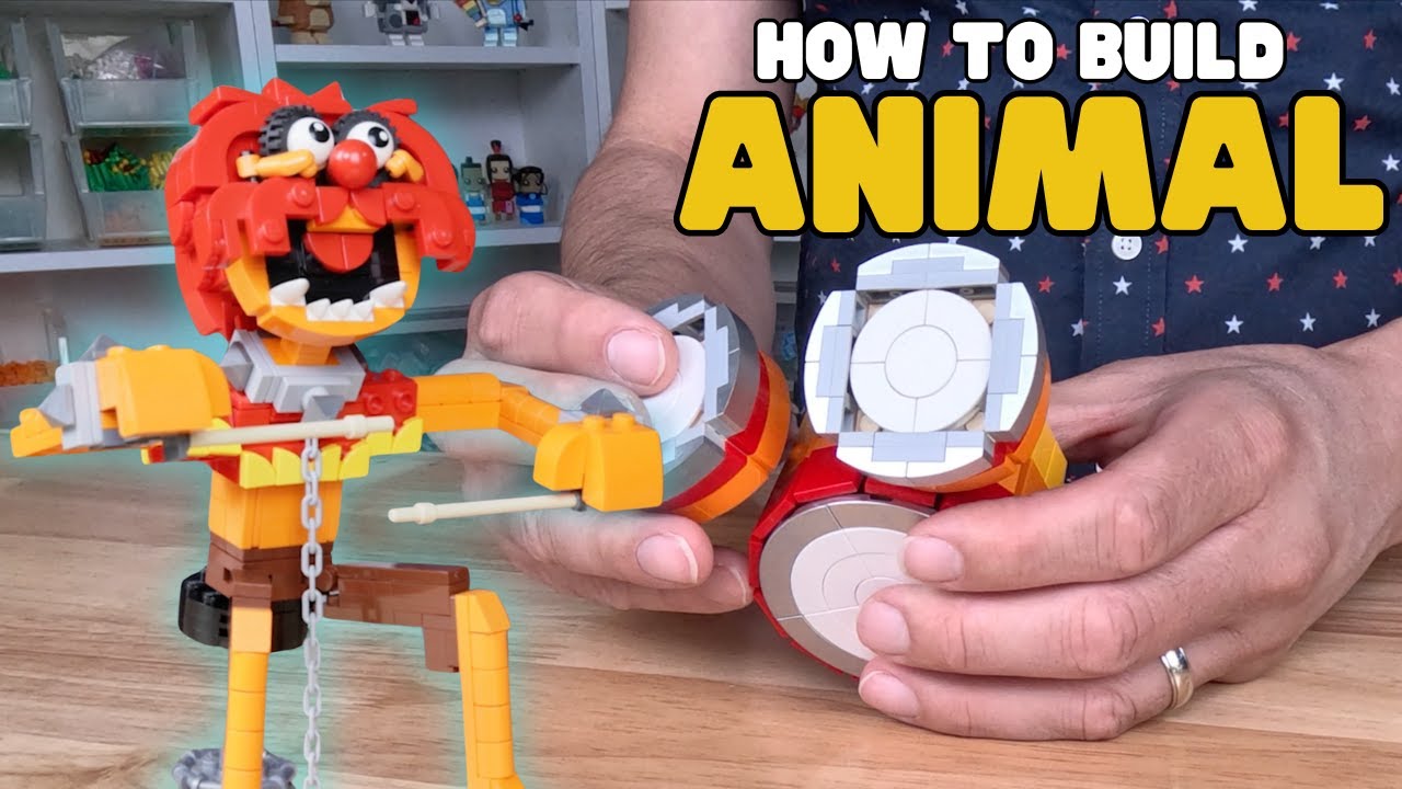 I built Animal from the Muppets using LEGO bricks!